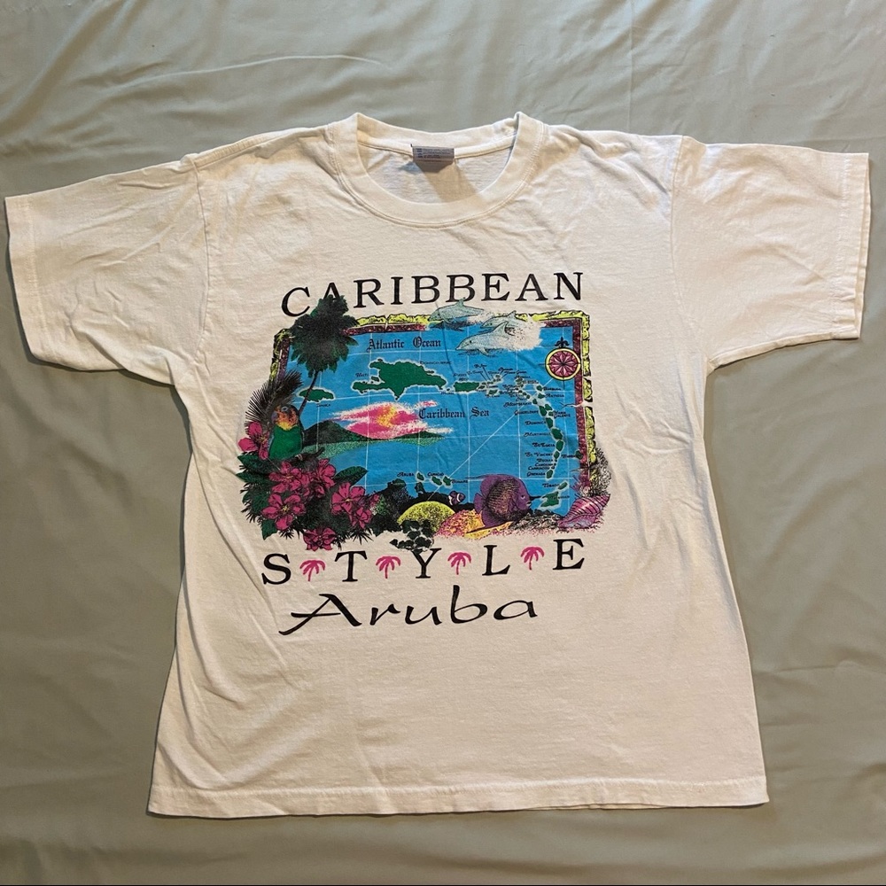 Vintage Aruba travel T-shirt 90s/2000s